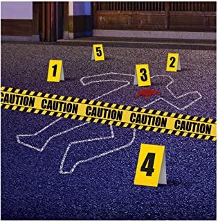 Photo 1 of amscan Crime Scene Decorating Kit | 1 Pack Party Supplies, Yellow