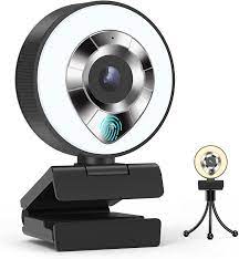 Photo 1 of 2K Ultra HD Webcam with Ring Light, Plug and Play Web Camera with Microphone, 2-Color Light, Adjustable Brightness, Autofocus USB Streaming Webcam for YouTube, Skype, Facebook, Xbox, Streamer, Zoom