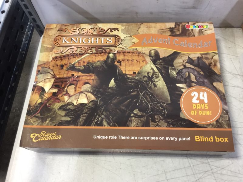 Photo 1 of unanscre Dragon Knight Advent Calendar 2021 for Kids, Christmas 24 Days Countdown Calendar with Medieval Knight Action Figure Horse and 4 Dragon Toys, Xmas Party Favors Gifts for Boys/Girls Age 3+
