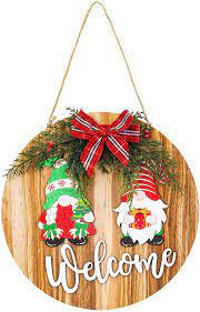 Photo 1 of alameda christmas decorations gnomes door sign welcome sign