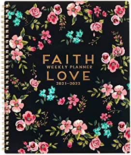 Photo 1 of 2022 Monthly Planner, 18-Month Planner Calendar, 11"x8" Planner Monthly with Tabs& Pocket Stickers, 2021-2022 Monthly Planner, Academic Planner Daily Monthly Cute Planner, Thick Paper, Floral 