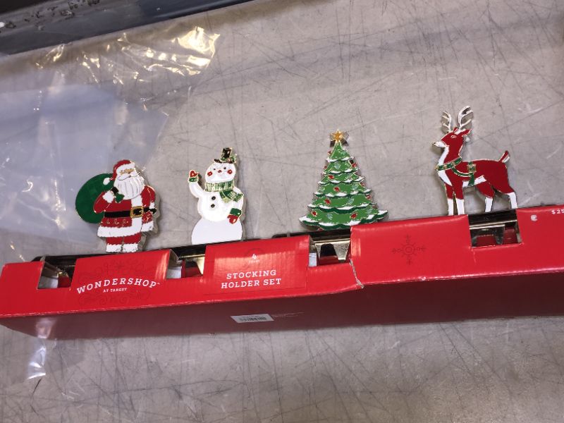 Photo 2 of 4pk Classic Christmas Icons Stocking Holder - Wondershop™
