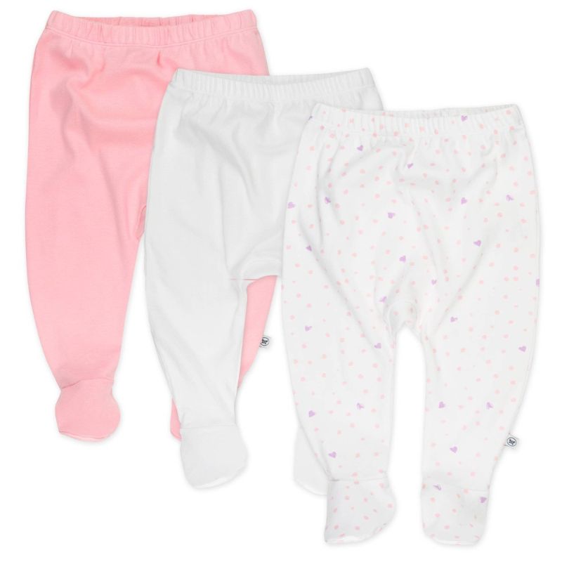 Photo 1 of Honest Baby Girls' 3pk Love Dot Organic Cotton Footed Harem Pants -
0-3M