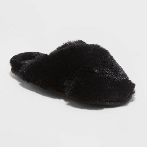 Photo 1 of Women's Paris Crossband Fur Slippers - Stars Above™ 9/10
