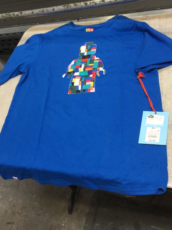 Photo 2 of Kids' Urban Brick LEGO Minifigure Graphic Short Sleeve T-Shirt - LEGO Collection X Target Blue XXL
