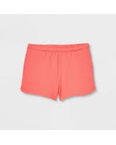 Photo 1 of Kids' Fleece Raw Edge Lounge Shorts - art class Pink M