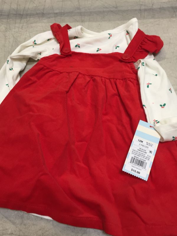 Photo 2 of Baby Girls' Corduroy Skirtall Set - Cat & Jack Red 12M