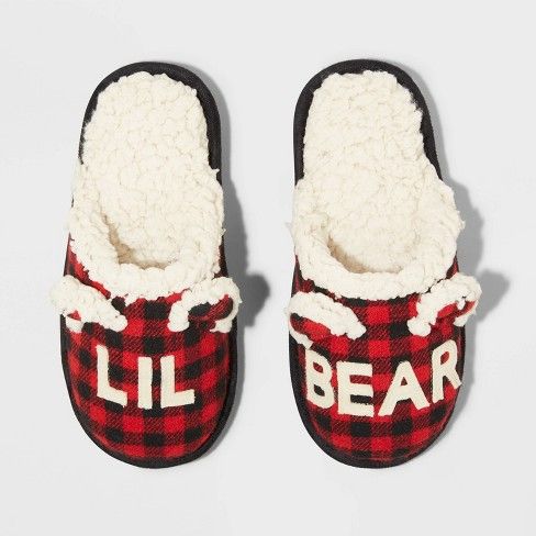 Photo 1 of Boys' Family Sleep Lil Bear Slippers - Wondershop Red 7-8