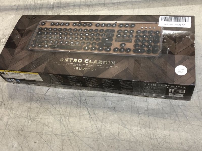 Photo 6 of RETRO CLASSIC BT Full-size Bluetooth Mechanical Azio Typelit Switch Keyboard with Back Lighting - Elwood
