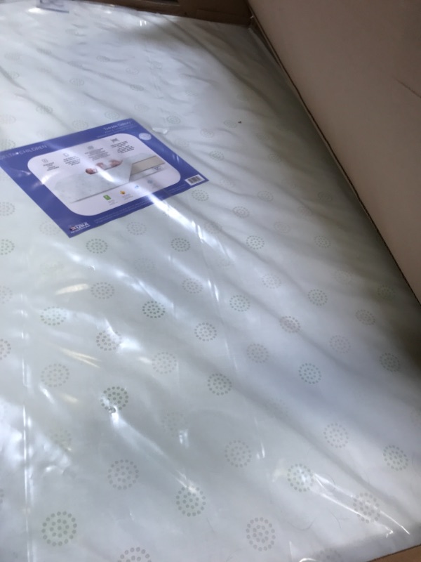Photo 1 of Delta Children Twinkle Galaxy Dual Sided Crib and Toddler Mattress - Premium Sustainably Sourced Fiber Core - Waterproof - GREENGUARD Gold Certified (Non-Toxic) - 7 Year Warranty - Made in USA
