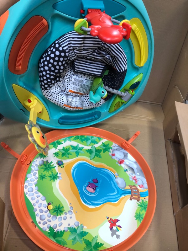 Photo 1 of Infantino 3-in-1 Spin & Stand Entertainer - 360 seat and Activity Table with Simple Store-Away Design, Multi-Colored
