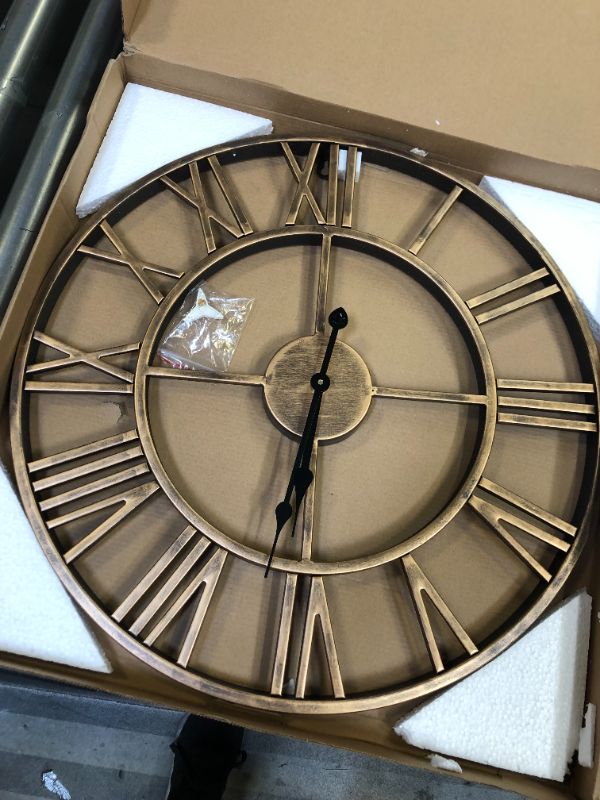 Photo 1 of DECORATIVE METAL CLOCK 