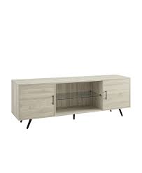 Photo 1 of 70" Glass Shelf 2-Door Console -Birch