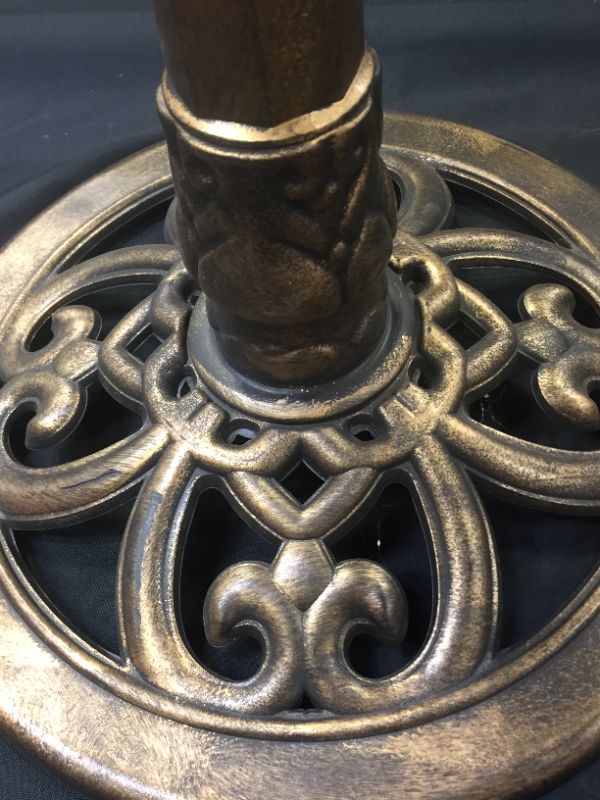Photo 1 of VIVOHOME 28 Inch Height Polyresin Lightweight Antique Outdoor Garden Bird Bath Bronze
