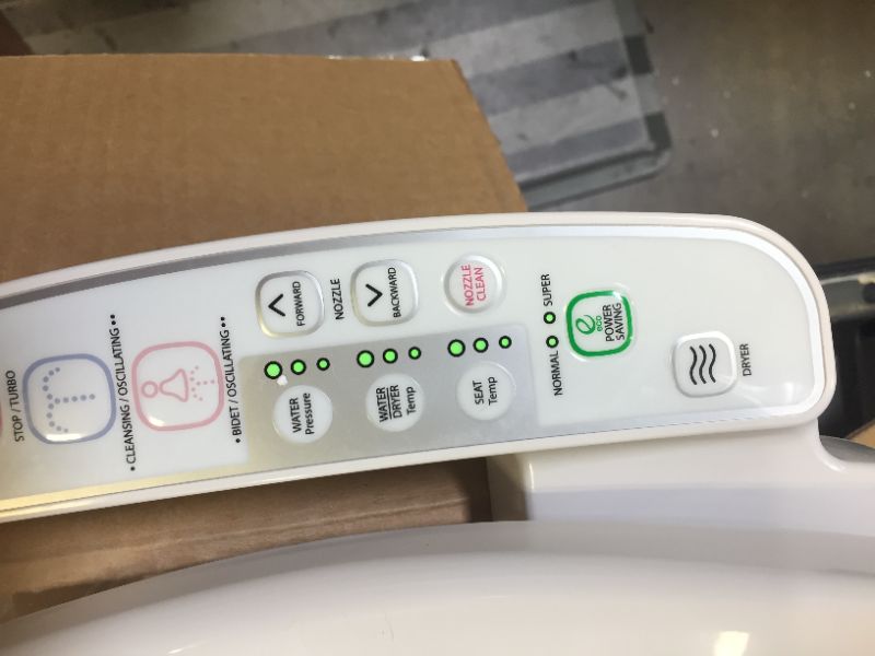 Photo 5 of Novita Electric Bidet Seat for Elongated Toilets in White