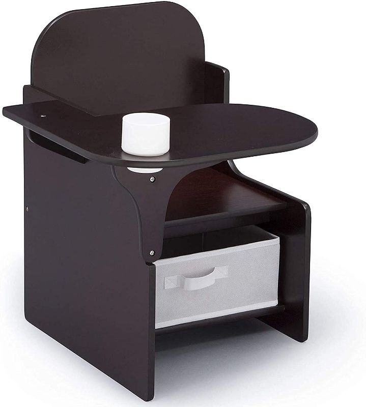Photo 1 of Delta Children MySize Chair Desk with Storage Bin, Dark Chocolate