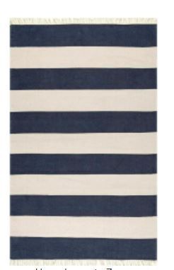 Photo 1 of Ashlee Striped Coastal Navy 8 ft. x 10 ft. Area Rug
(( DIRT STAINS ))
