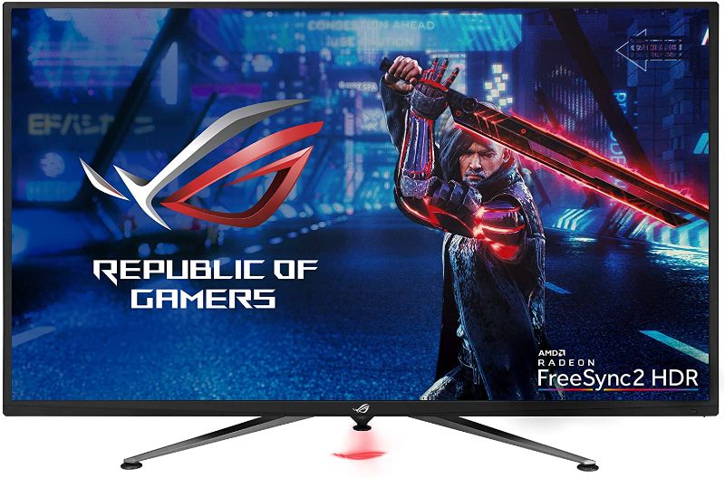 Photo 1 of ASUS ROG Strix XG438Q 43” Large Gaming Monitor with 4K 120Hz FreeSync 2 HDR DisplayHDR™ 600 90% DCI-P3 Aura Sync 10W Speaker Non-glare Eye Care with HDMI 2.0 DP 1.4 Remote Control

