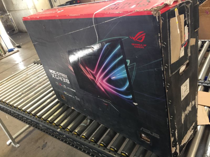 Photo 2 of ASUS ROG Strix XG438Q 43” Large Gaming Monitor with 4K 120Hz FreeSync 2 HDR DisplayHDR™ 600 90% DCI-P3 Aura Sync 10W Speaker Non-glare Eye Care with HDMI 2.0 DP 1.4 Remote Control
