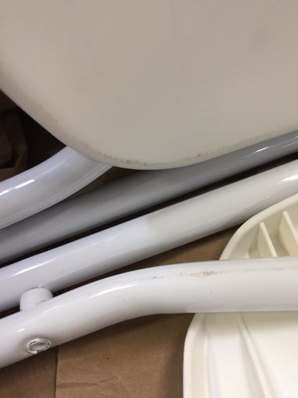 Photo 1 of 2 PIECE Flash Furniture HERCULES Plastic  Fan-Back Folding Chair, White
