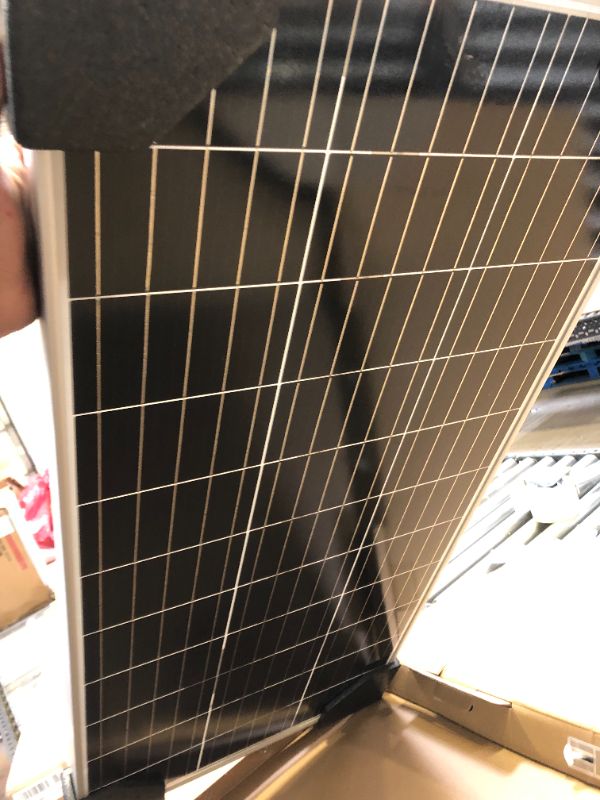 Photo 3 of 100-Watt 12-Volt Monocrystalline Black Frame Solar Panel with High Efficiency Module PV Power
