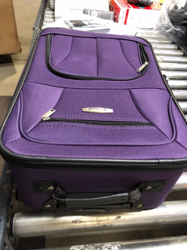 Photo 1 of 19" purple rockland suitcase 