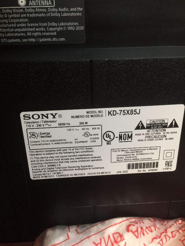 Photo 7 of Sony - 75" Class X85J Series LED 4K UHD Smart Google TV
