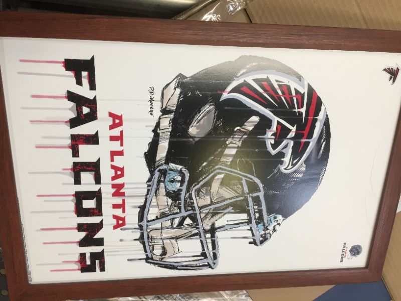 Photo 1 of ATLANTA FALCONS POSTER AND FRAME 