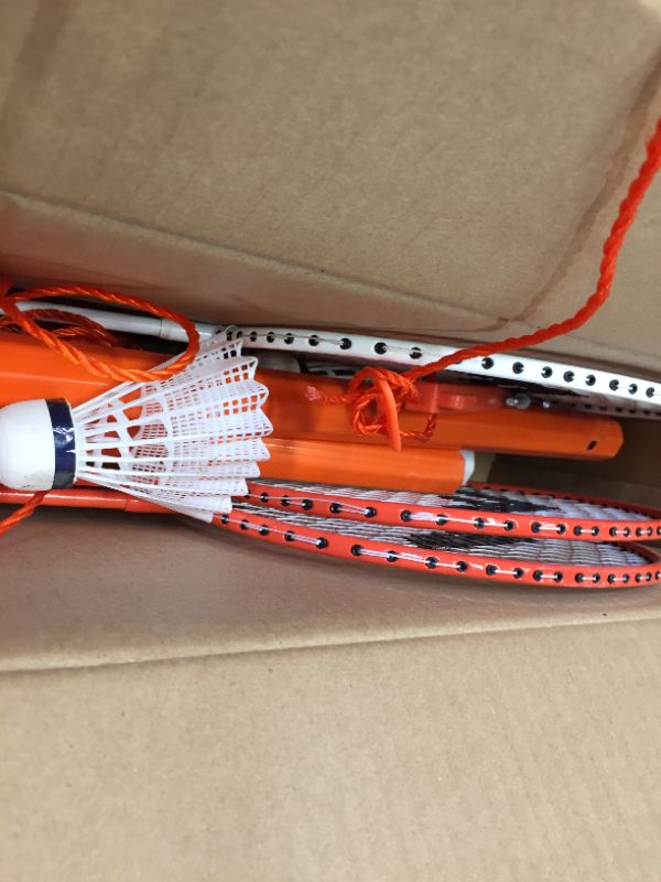 Photo 1 of BADMINTON SET WITH RACKETS AND NET 