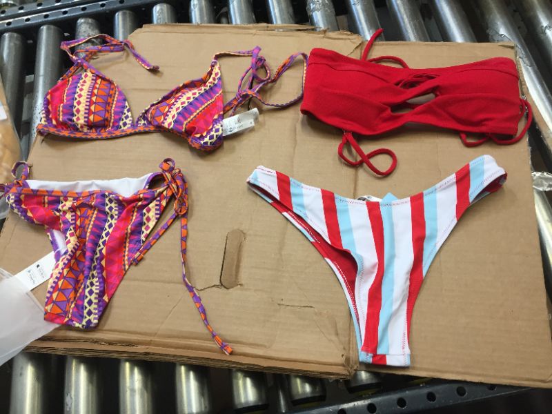 Photo 1 of CUPSHE WOMENS SIZE MEDIUM 2 PACK 2 PIECE BATHING SUIT 