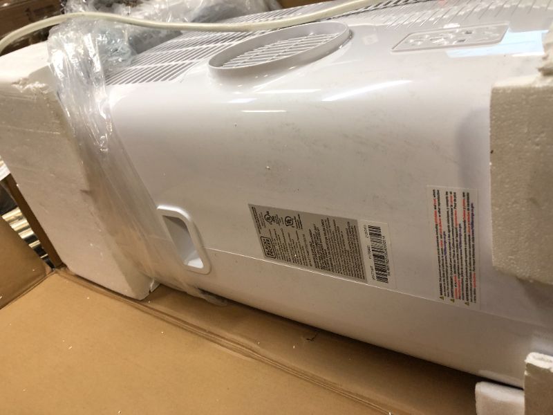 Photo 1 of BLACK+DECKER 8,000 BTU DOE (14,000 BTU ASHRAE) Portable Air Conditioner with Remote Control, White