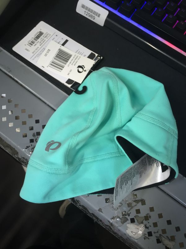 Photo 2 of  Pearl Izumi Thermal Run Hat Cycling Running Outdoor Exercise Sports Aqua Mint Size One