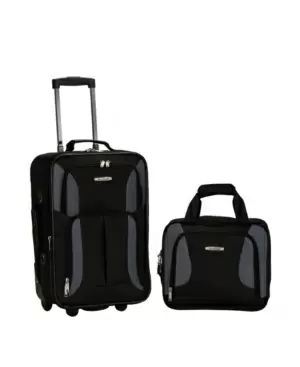 Photo 1 of  Rockland 2-Pc. Pattern Softside Luggage Set

