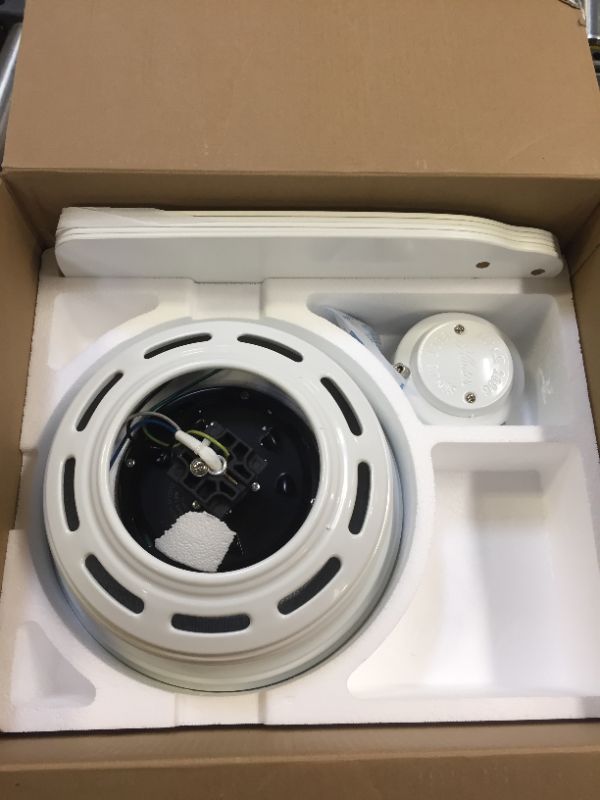 Photo 1 of  Hunter 42" Low Profile White Ceiling Fan with Pull Chain

