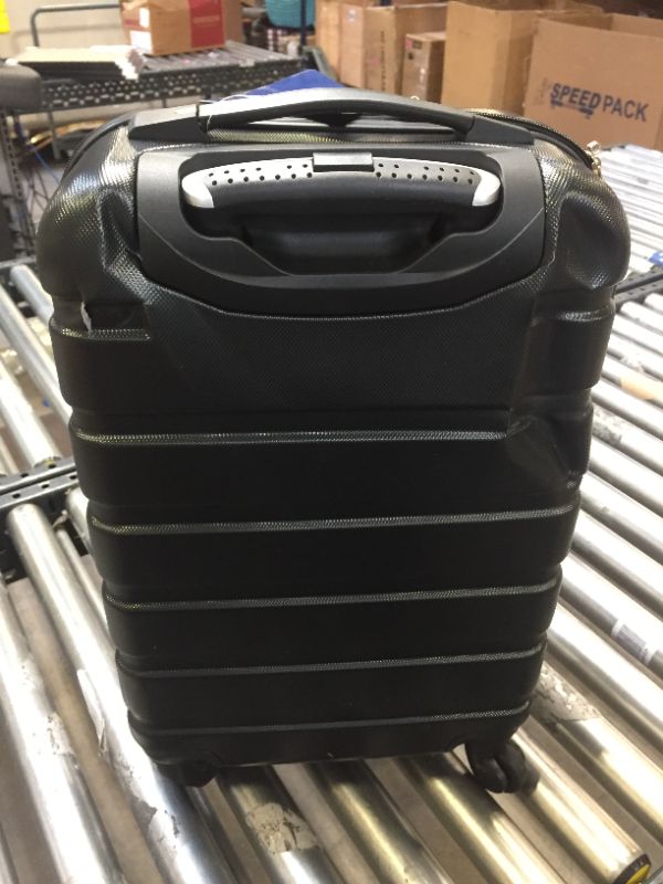 Photo 4 of Wrangler 20” Carry-On Rolling Hardside Spinner Luggage Black

