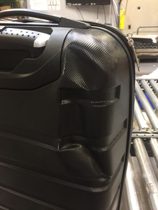 Photo 3 of Wrangler 20” Carry-On Rolling Hardside Spinner Luggage Black

