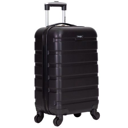 Photo 1 of Wrangler 20” Carry-On Rolling Hardside Spinner Luggage Black

