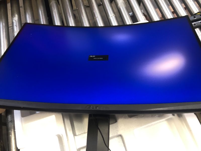 Photo 2 of TUF Gaming VG32VQ 144Hz 32” LCD Curved WQHD 1ms FreeSync Gaming Monitor with HDR (DisplayPort HDMI) MISSING ALL CABLES, ONLY MONITOR AND STAND INCLUDED