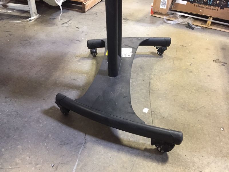 Photo 1 of Samsung Professional HG65NJ690UFXZA 65" SMART UHD Hospitality TV ON ROLLERS. INCLUDES ONLY POWER CABLE, TV AND ROLLING CART. FUNCTIONS FINE JUST VERY DIRTY/DUSTY