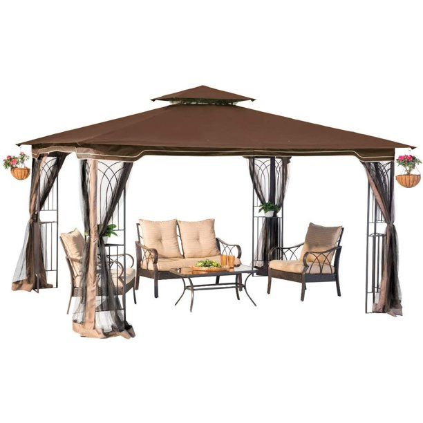 Photo 1 of 10 x 12 Regency II Patio Gazebo with Mosquito Netting