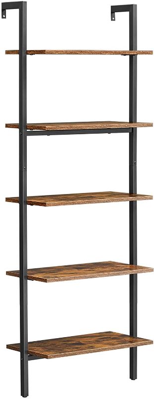 Photo 1 of cubicubi ladder shelf 91 x 38 x 11.5 cm deep brown 