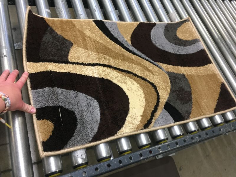 Photo 1 of 18.9"x31.5" scatter rug brown/abstract 