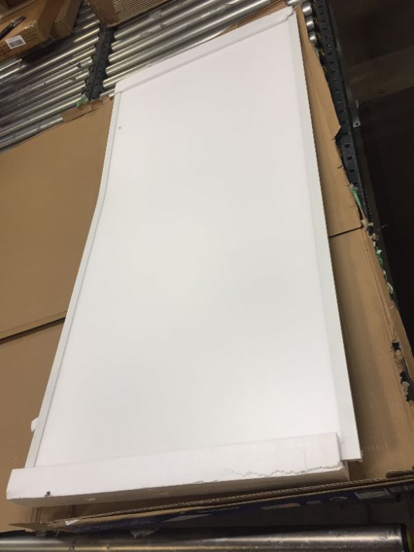 Photo 1 of Metalux 2 ft. x 4 ft. White Integrated LED Flat Panel Troffer Light Fixture