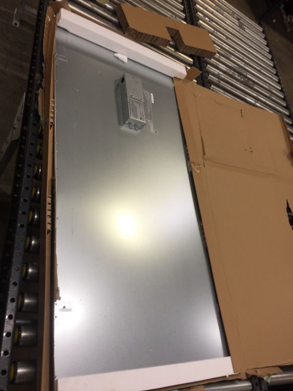 Photo 1 of Metalux 2 ft. x 4 ft. White Integrated LED Flat Panel Troffer Light Fixture