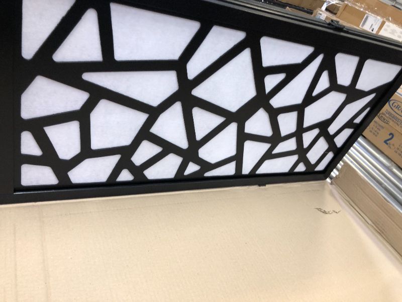 Photo 1 of Roundhill Furniture Giyano 4 Panel Screen Room Divider Black