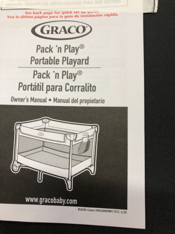 Photo 3 of Graco Pack 'n Play Playard with Automatic Folding Feet, Carnival