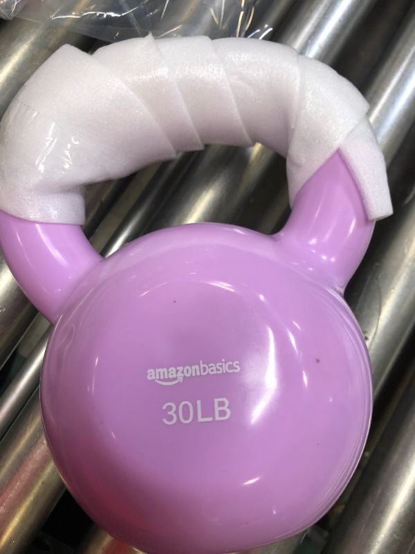 Photo 1 of amazon basic kettlebell color pink 30 pounds