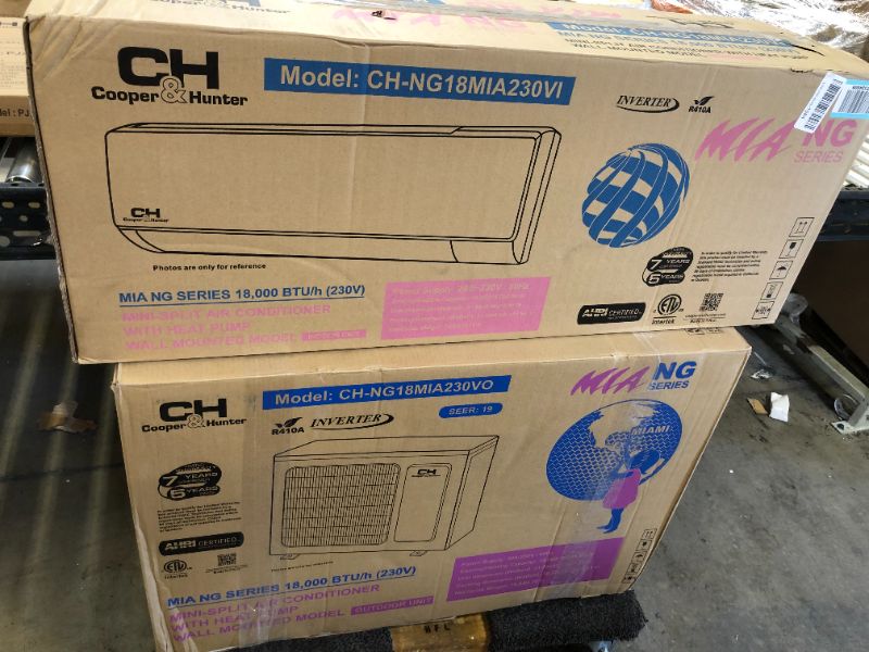 Photo 1 of BTU Mini Split Air Conditioner - Heat Pump - SENL/18CD indoor and outdoor model 