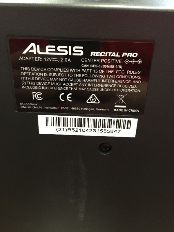 Photo 4 of Alesis Recital Pro 88-Key Digital Piano