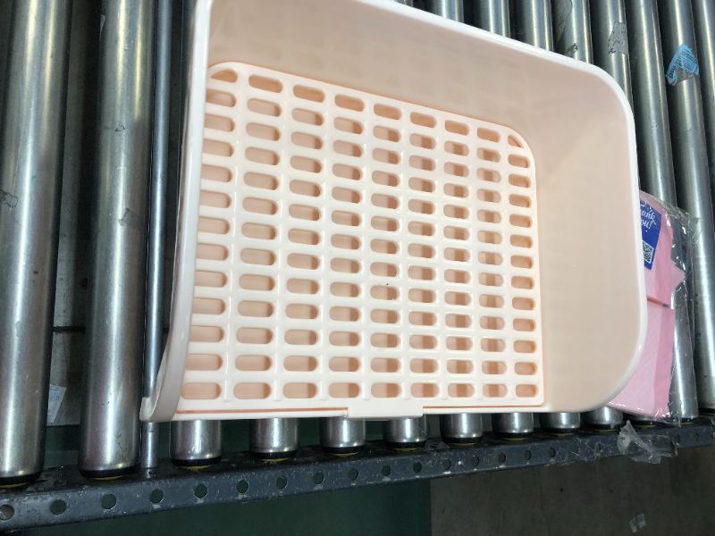 Photo 1 of CALPALMY Large Rabbit Litter Box with Bonus Pads, Drawer, Corner Toilet Box and Bigger Pet Pan for Adult Guinea Pigs, Chinchilla, Ferret, Galesaur, Small Animals
